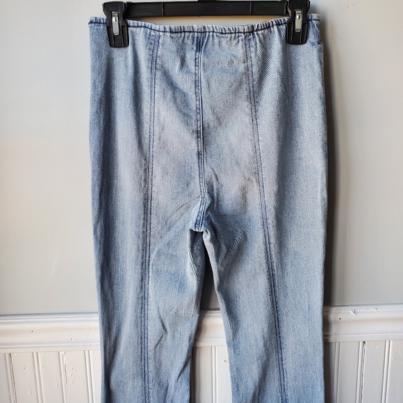 NWT Super High Rise Pull On Flare Bell Bottom Jeans Size M(7-9) - Picture 8 of 12